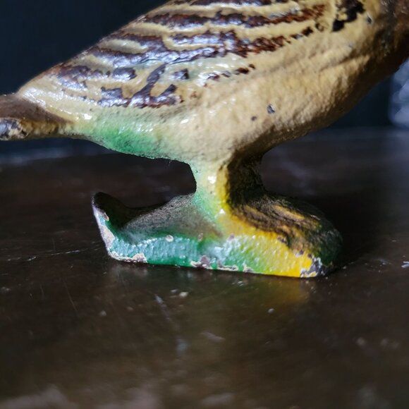Antique Cast Iron Painted Duck Figural Bottle Opener Duck Bottle Opener - Picture 5 of 10